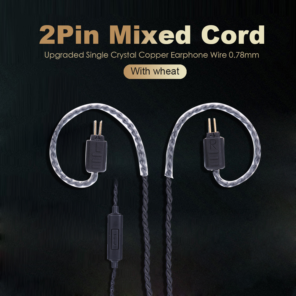 0.78mm 2 Pin Upgrade Headphone - Wired Earphone Mic ulasan dan harga