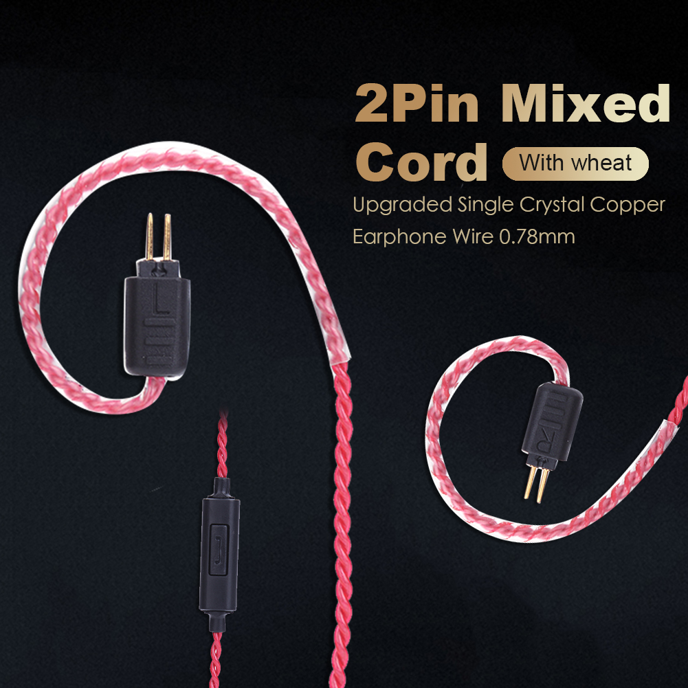0.78mm 2 Pin Upgrade Headphone - Wired Earphone Mic ulasan dan harga