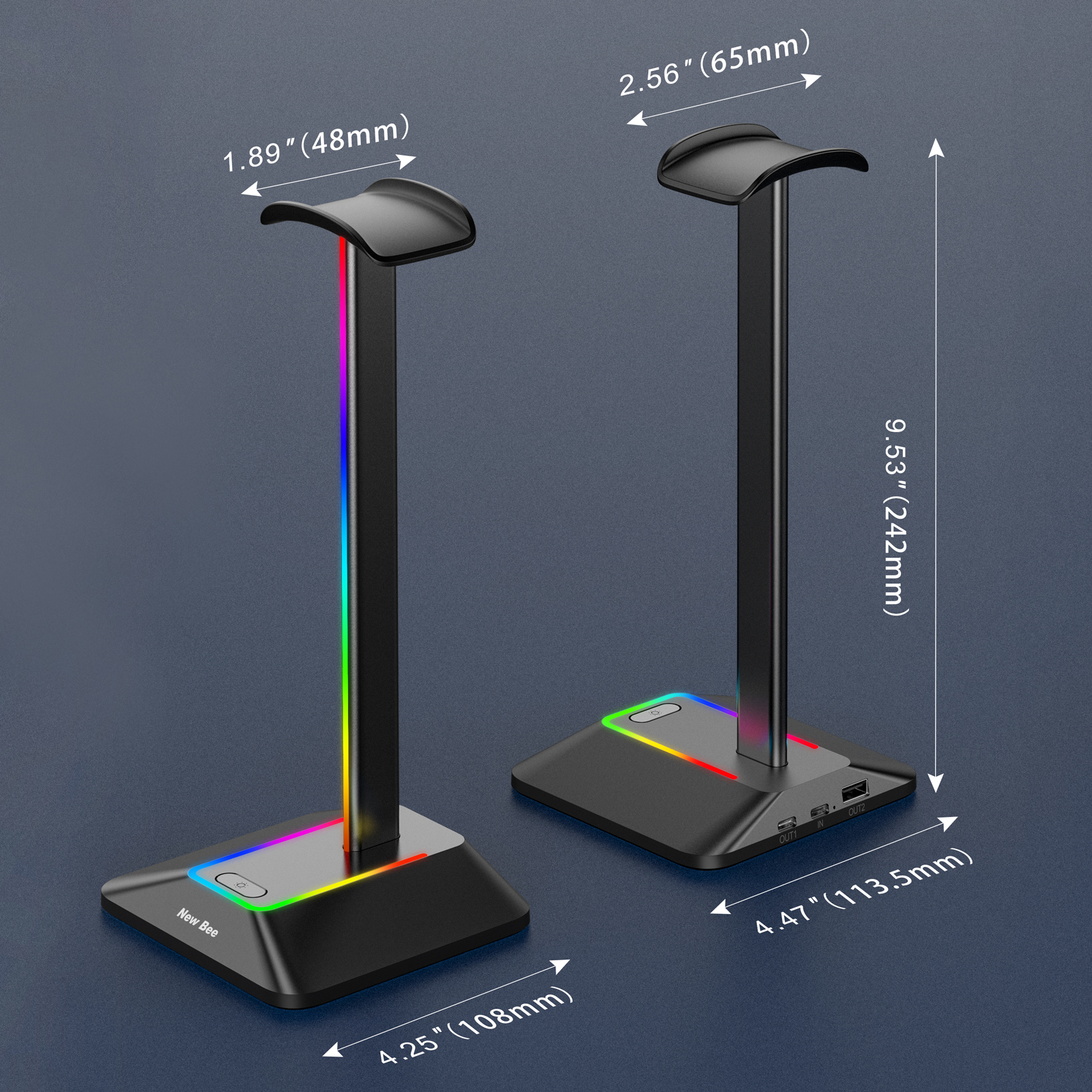 New Bee Z8 RGB Headphones Stan - Gaming Headset Rgb ulasan dan harga