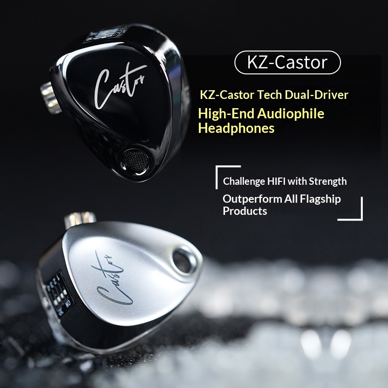 KZ Castor In Ear Wired Headpho - Audiophile Headphone Wired ulasan dan harga