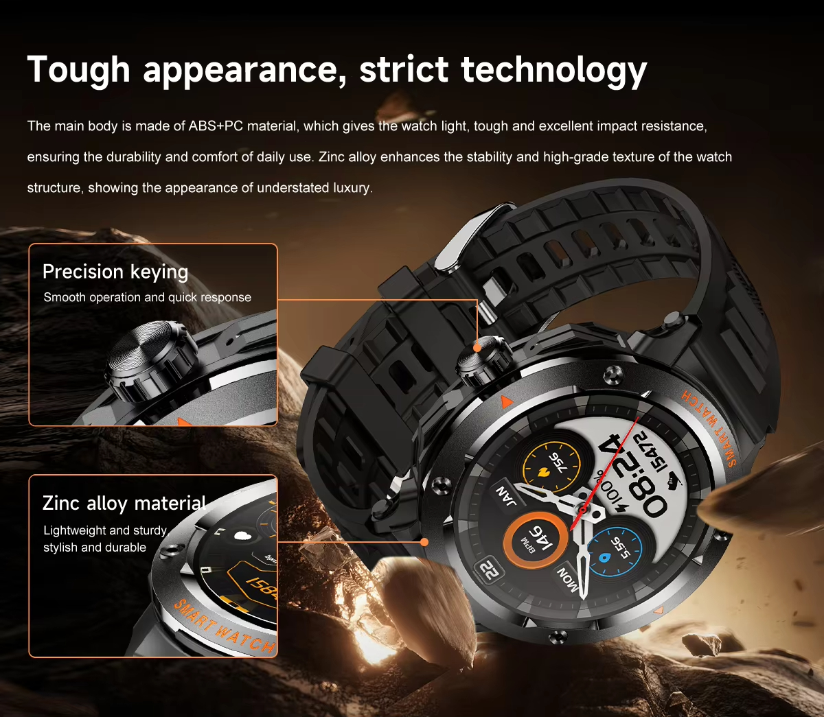 NFC Smart Watch Wireless Earph - Earbuds Charging Case ulasan dan harga