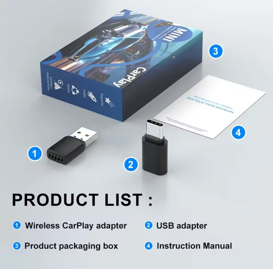 Smart Wireless CarPlay Android - Bluetooth Adapter Receiver ulasan dan harga
