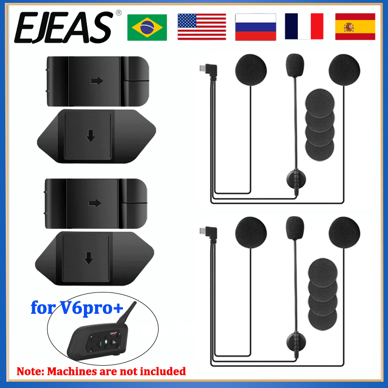 EJEAS V6 PRO+ Motorcycle Helme - Usb C Earphone ulasan dan harga