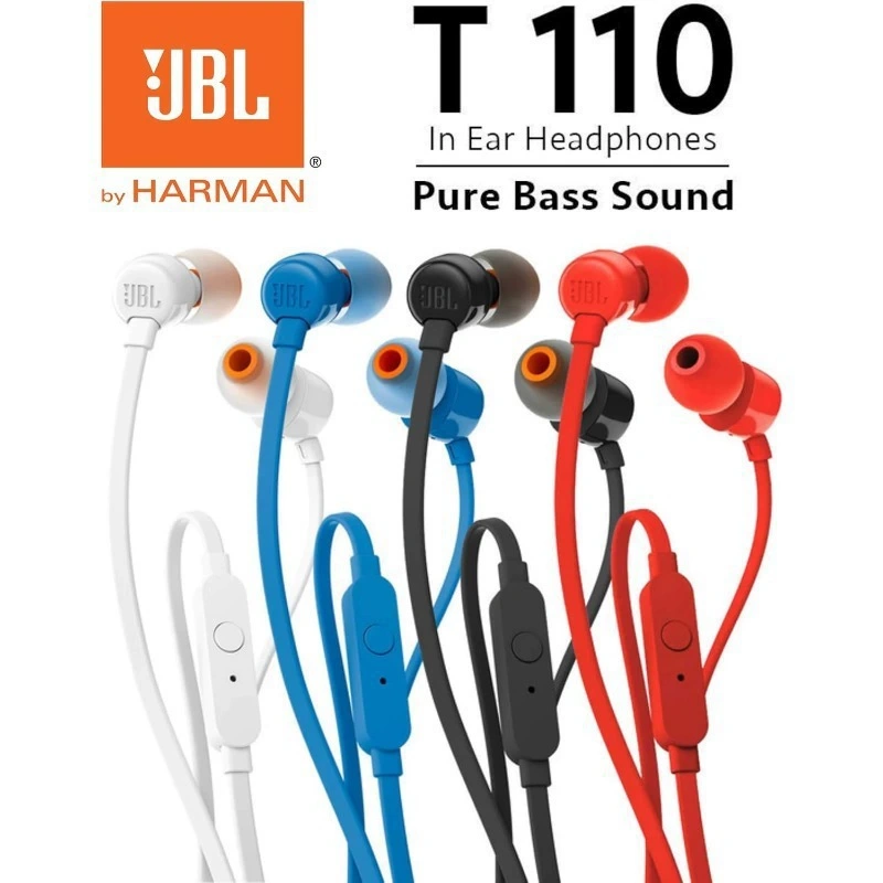 JBL T110 Wired In Ear Headphon - Wired Earphone Mic ulasan dan harga
