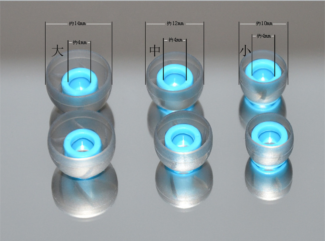 QKZ Spiral Silicone Ear Tips R - Silicone Ear Tip Replacement ulasan dan harga
