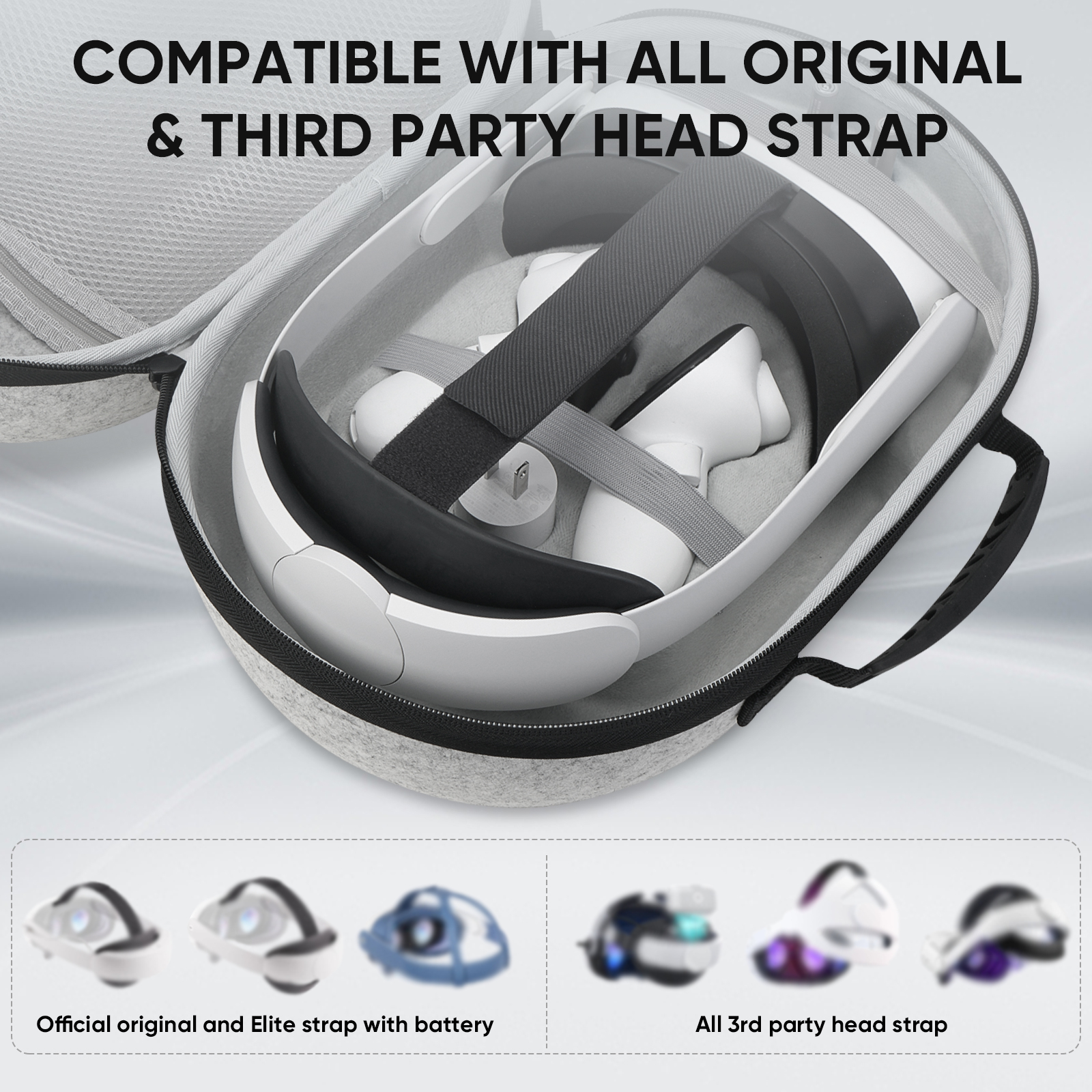 Travel Carrying Case for Meta  - Headphone Case Hard ulasan dan harga