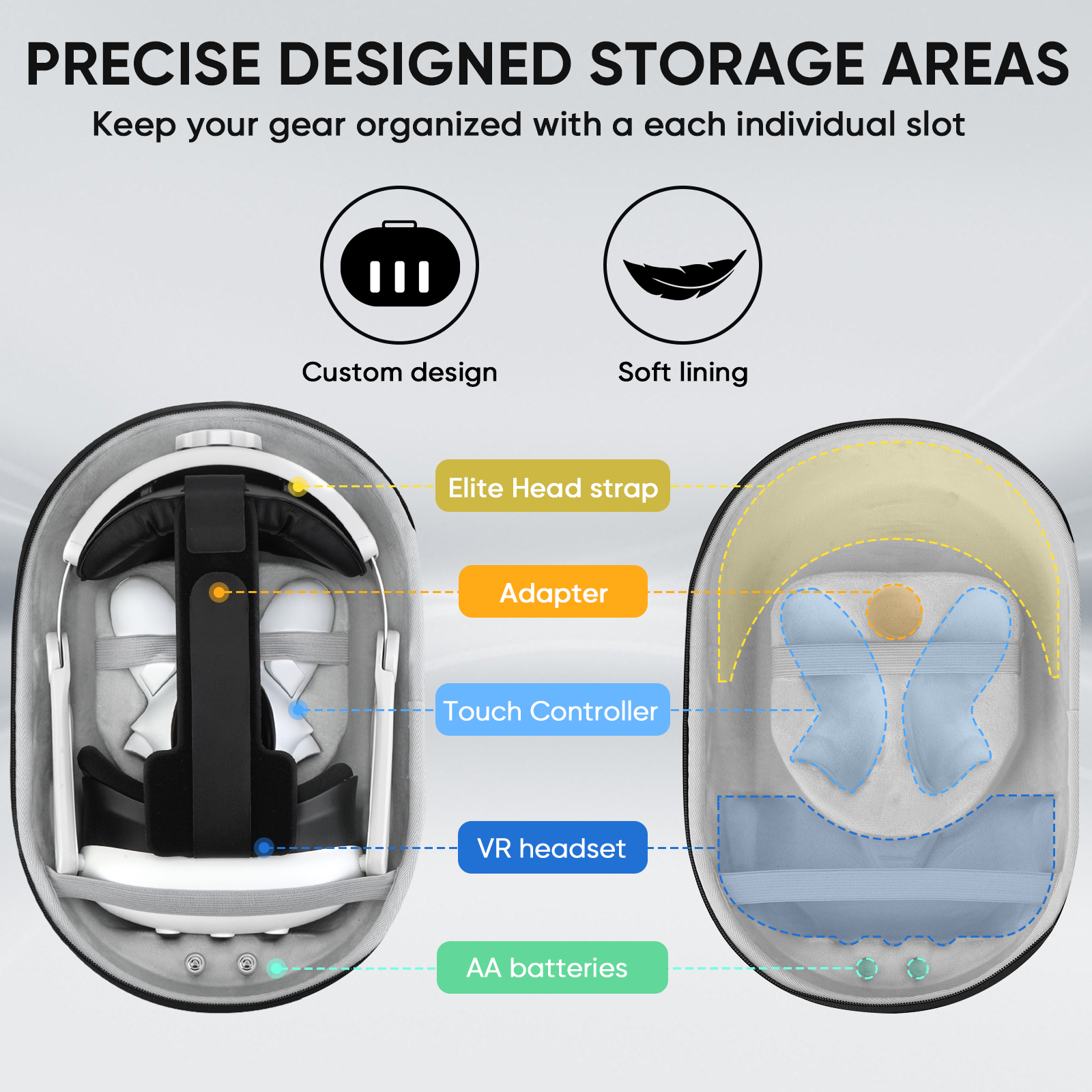 Travel Carrying Case for Meta  - Headphone Case Hard ulasan dan harga