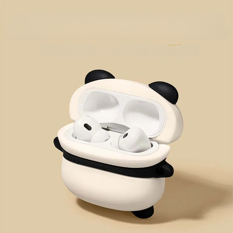 Cute Lying Panda Headphone Cas - Earbuds Charging Case ulasan dan harga
