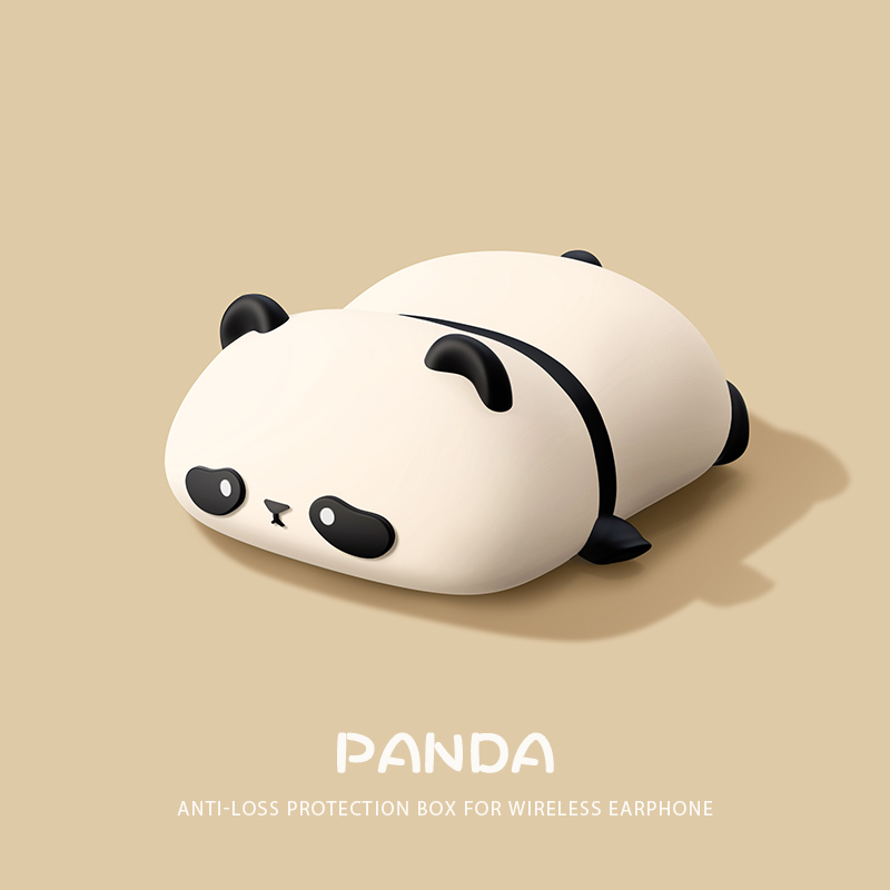 Cute Lying Panda Headphone Cas - Earbuds Charging Case ulasan dan harga