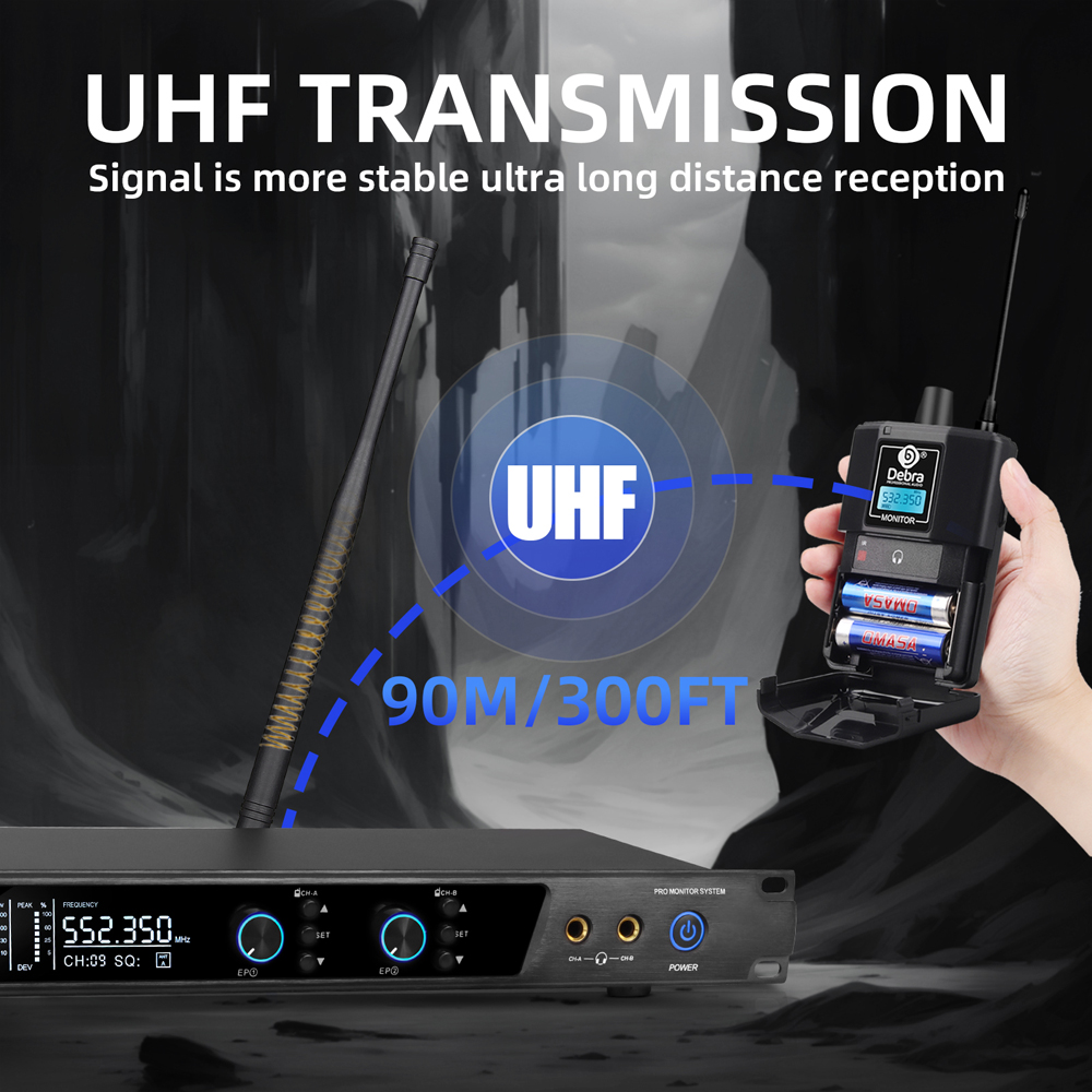 Debra UHF IEM ER-202 Wireless  - In Ear Monitor Iem ulasan dan harga
