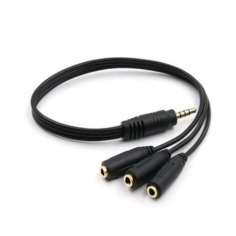 【C】3.5mm 3-Way Port Aux Audio  - Earphone Splitter Jack ulasan dan harga