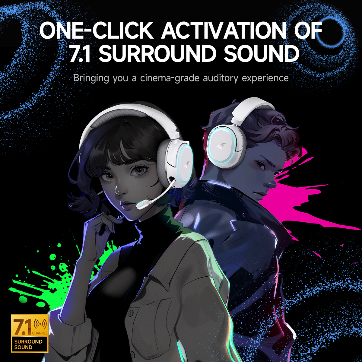 Picun G2 2.4GHz Bluetooth Wire - Gaming Headset Rgb ulasan dan harga
