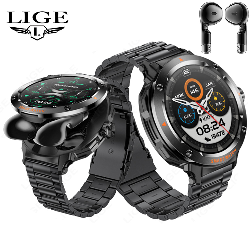 New Men's 2 In 1 Headset Smart - Earbuds Charging Case ulasan dan harga