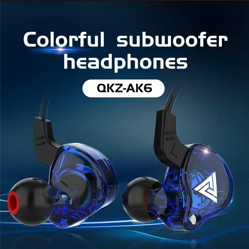 NEW QKZ AK6 Copper Driver HiFi - Wired Earphone Mic ulasan dan harga