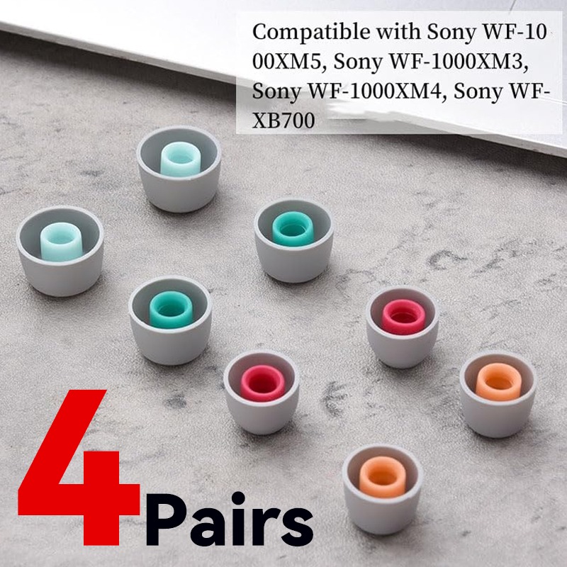 4/1Pairs for Sony Headphone Si - Silicone Ear Tip Replacement ulasan dan harga