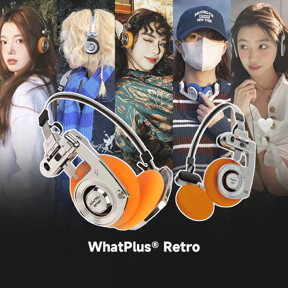 2026 WhatPlus RETRO R3 Bluetoo - Bluetooth Headset On Ear ulasan dan harga