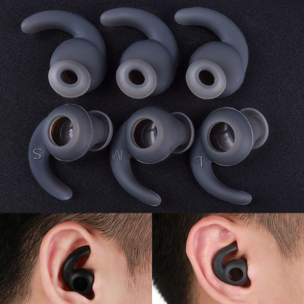 3 Pairs S/M/L In-ear Sports He - Sports Earphone Hook ulasan dan harga