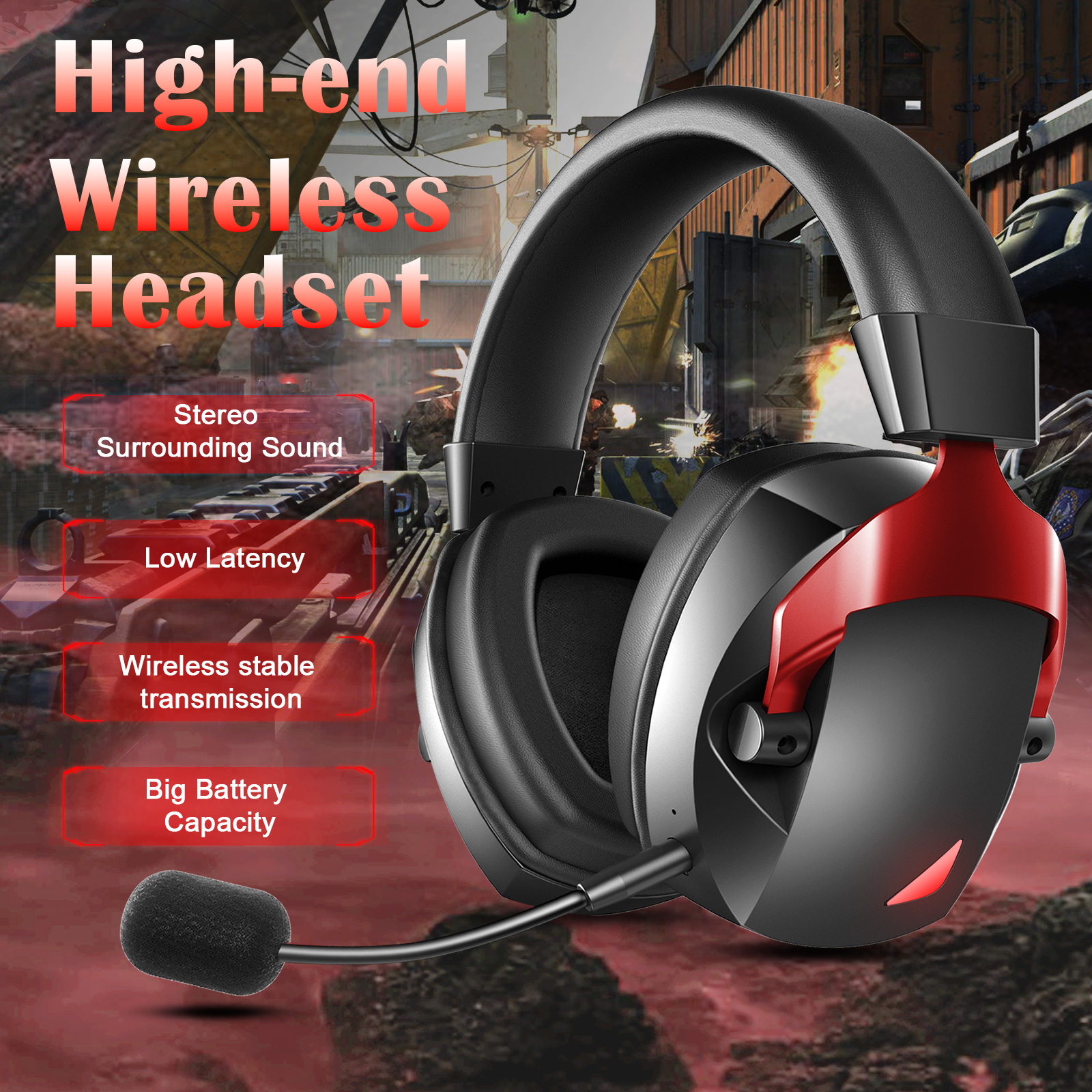 Wireless Gaming Headset with D - Gaming Headset Rgb ulasan dan harga