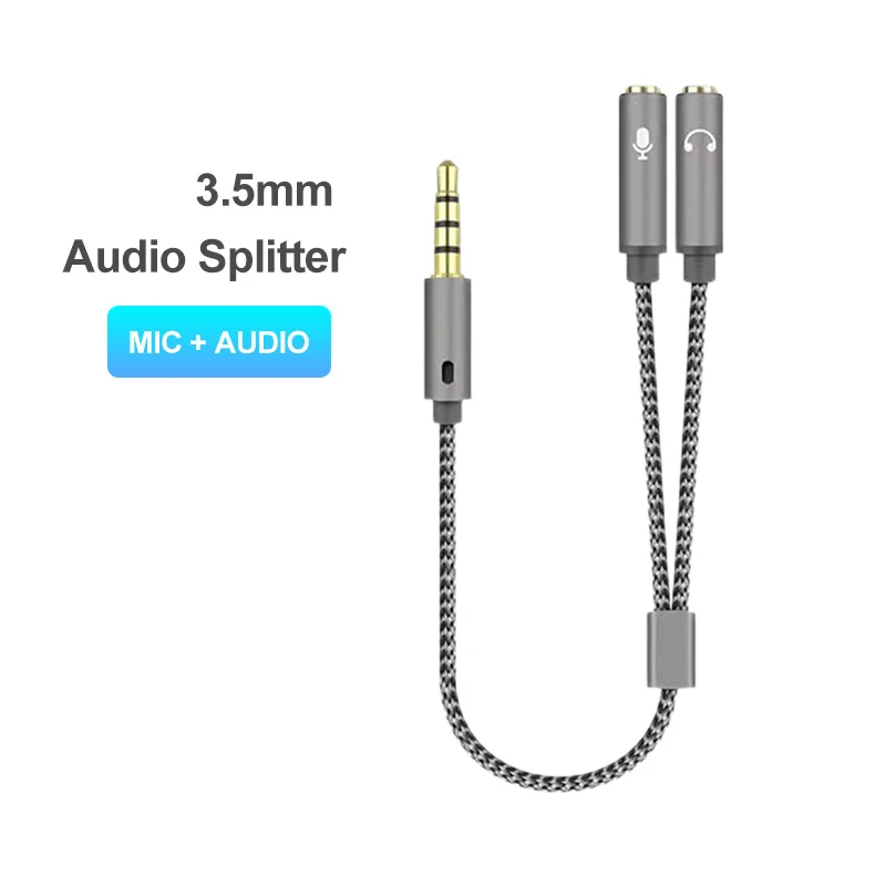 Headset splitter 3.5mm audio m - Earphone Splitter Jack ulasan dan harga