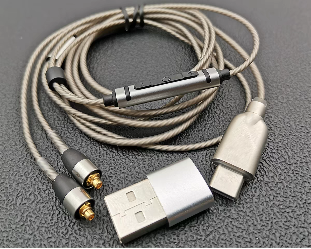 MMCX Plug Type-C Silver Plated - Wired Earphone Mic ulasan dan harga