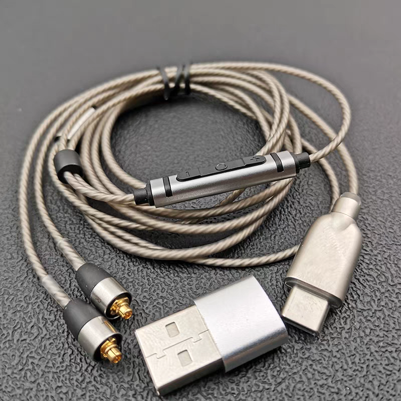 MMCX Plug Type-C Silver Plated - Wired Earphone Mic ulasan dan harga