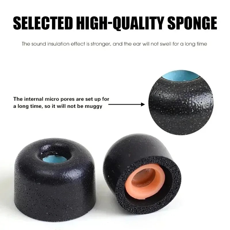 Soft Memory Foam Eartips for S - Earphone Foam Tip ulasan dan harga