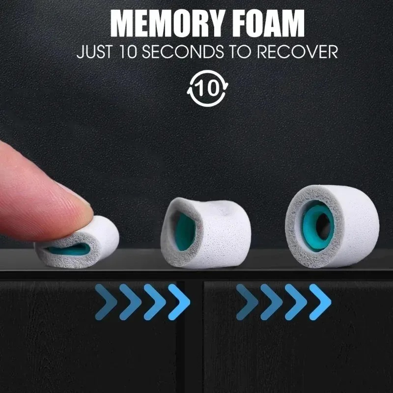 Soft Memory Foam Eartips for S - Earphone Foam Tip ulasan dan harga