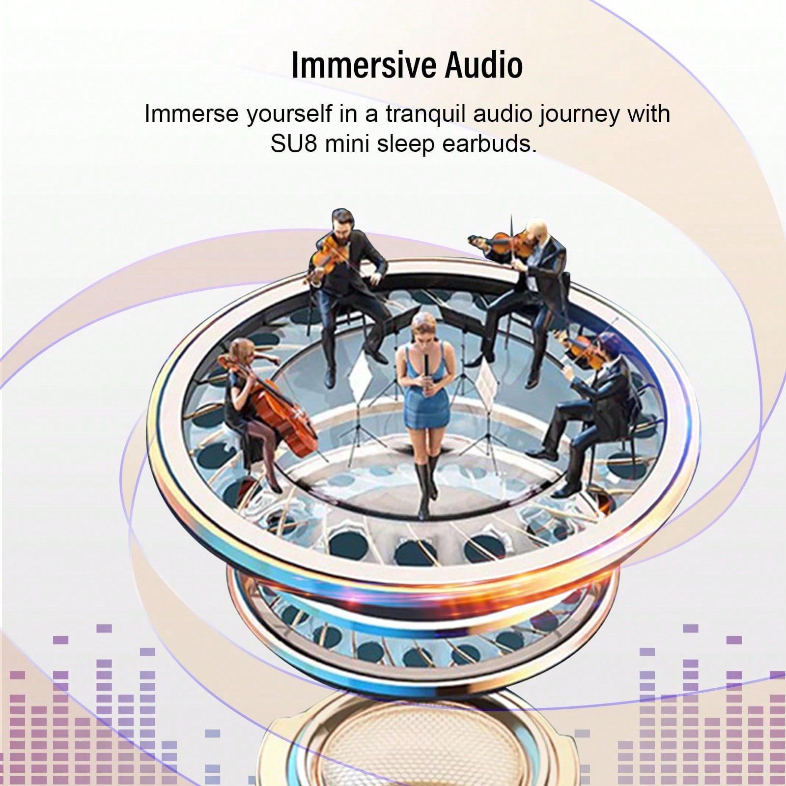 Sleep Earbuds Bluetooth 5.4 In - Earbuds Charging Case ulasan dan harga