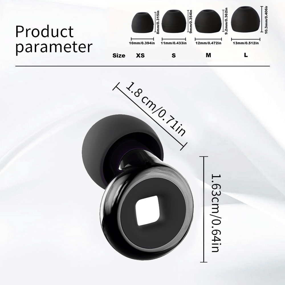 Reusable Silicone Ear Plugs No - Silicone Ear Tip Replacement ulasan dan harga