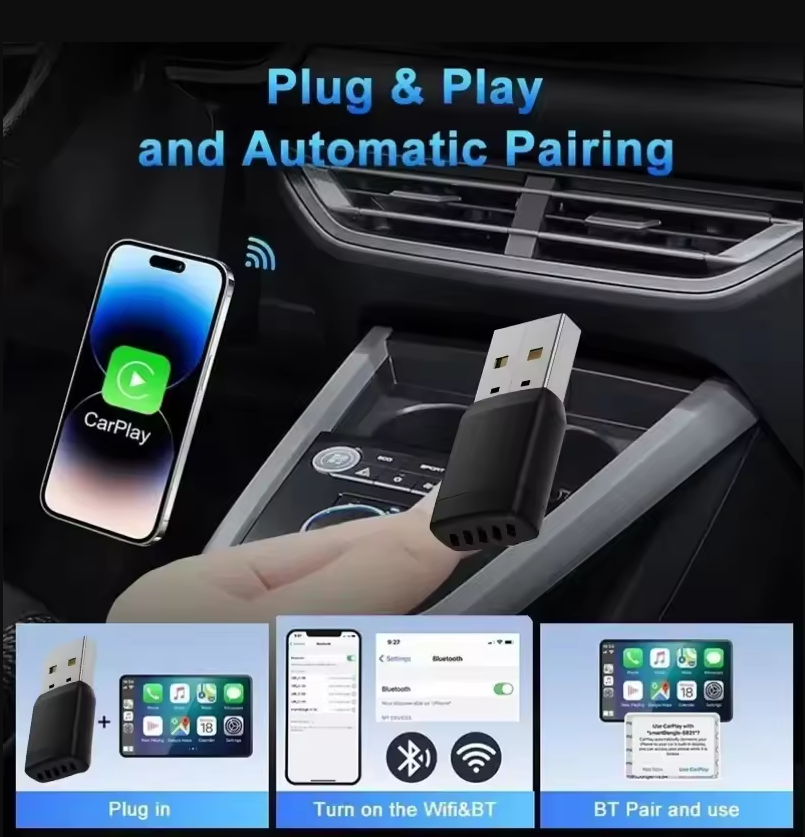Smart Wireless CarPlay Android - Bluetooth Adapter Receiver ulasan dan harga