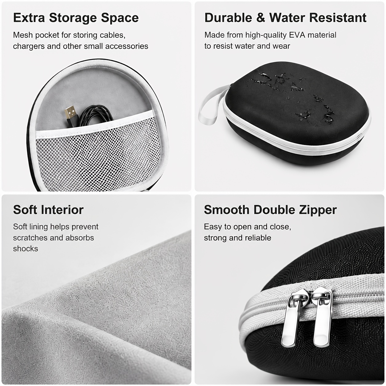 Portable Headphone Storage Cas - Headphone Case Hard ulasan dan harga