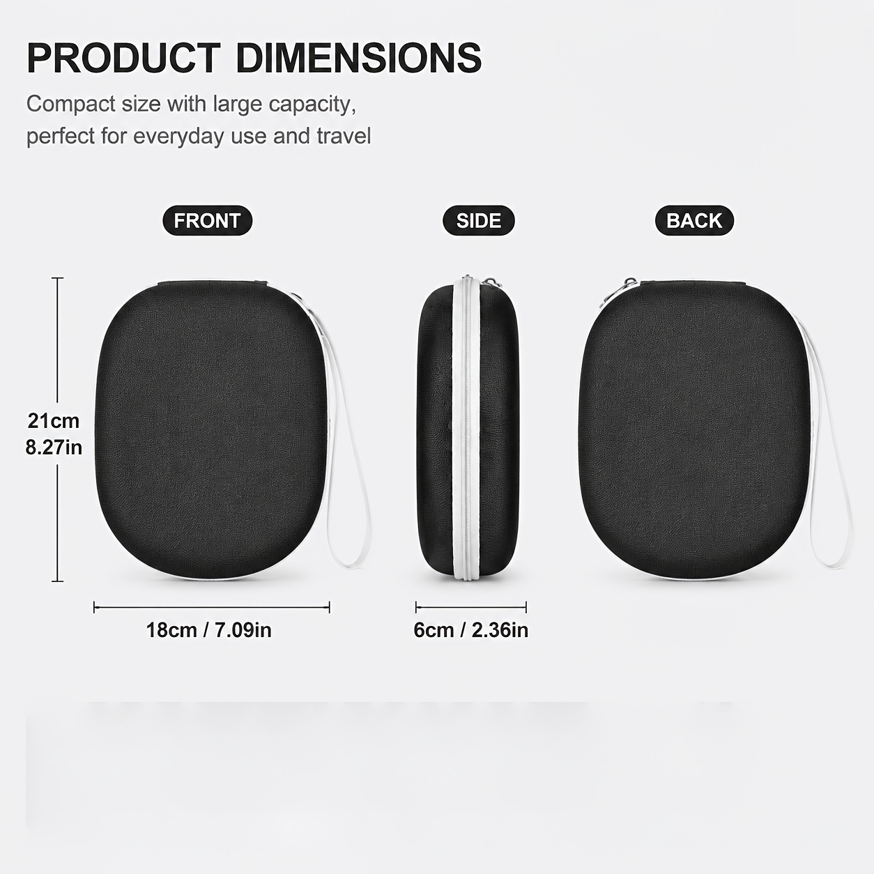 Portable Headphone Storage Cas - Headphone Case Hard ulasan dan harga