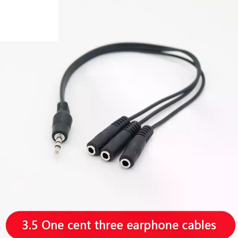 3.5mm 3 3.5mm 1 3 Adapter Way  - Earphone Splitter Jack ulasan dan harga
