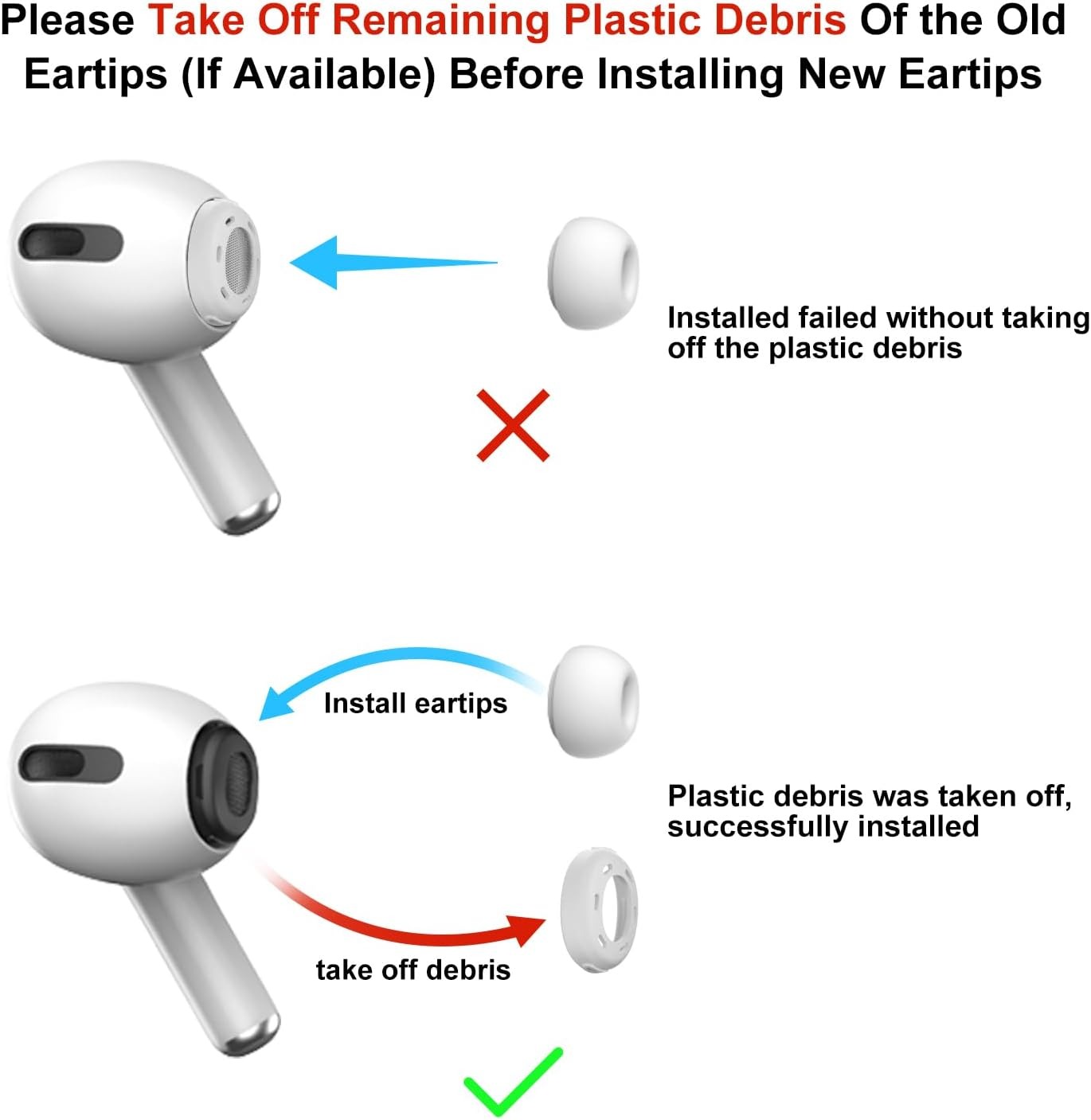 Silicone Ear Tips for AirPods  - Silicone Ear Tip Replacement ulasan dan harga