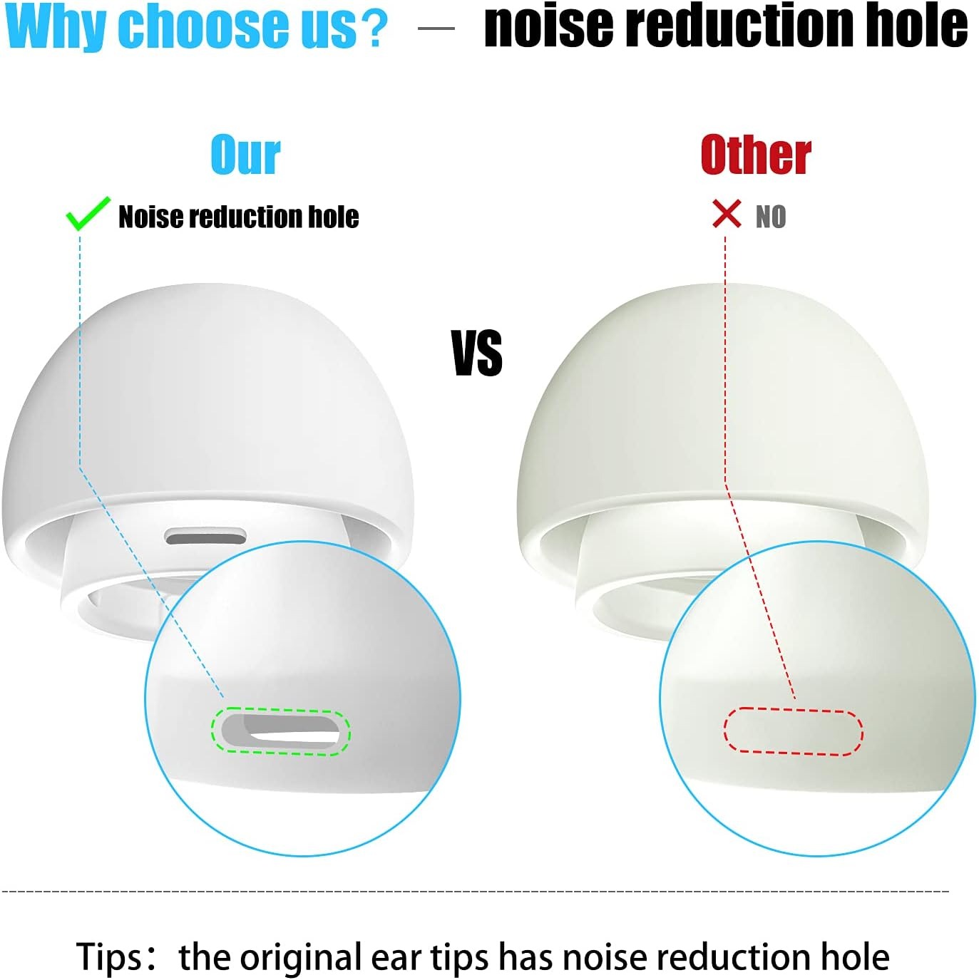 Silicone Ear Tips for AirPods  - Silicone Ear Tip Replacement ulasan dan harga