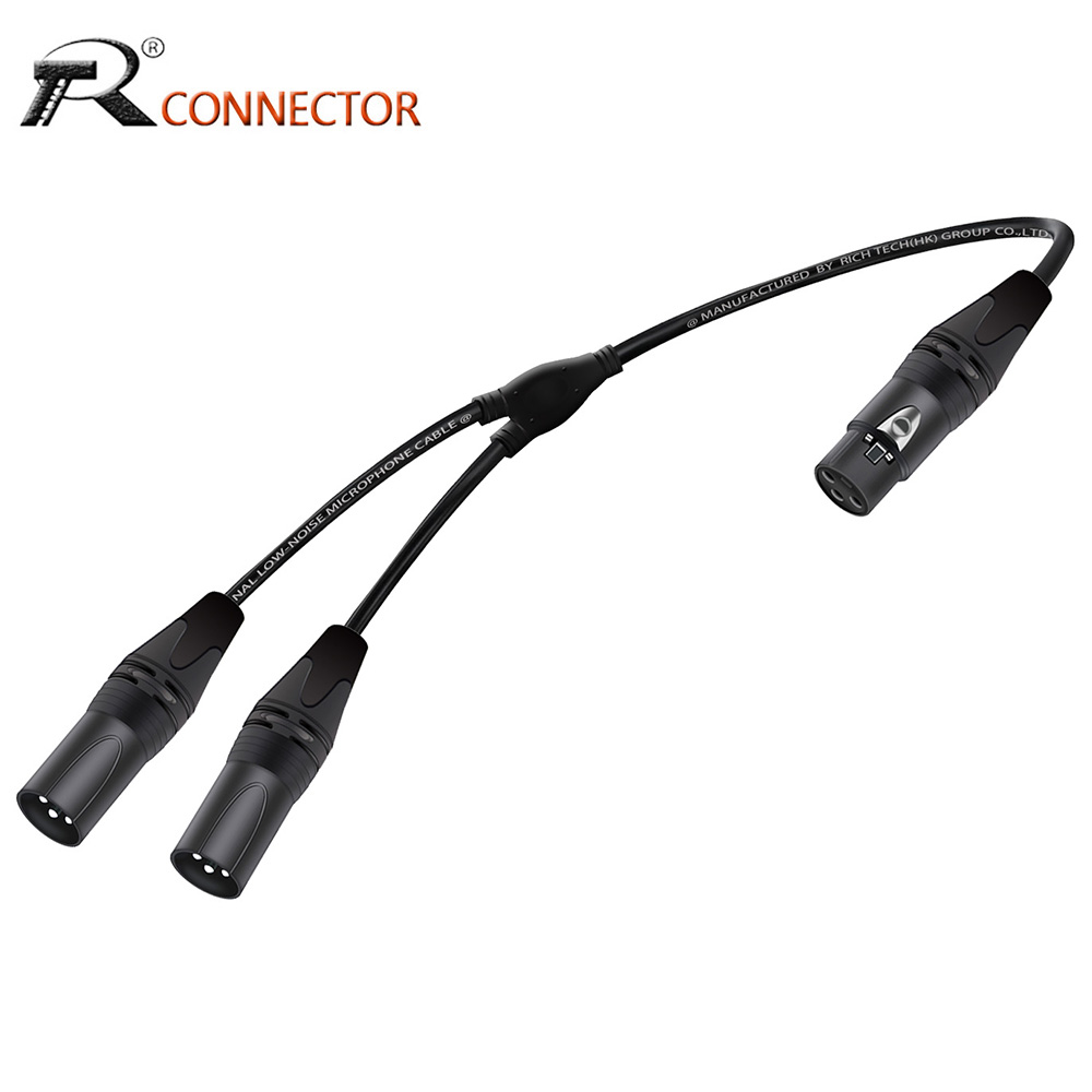XLR Splitter Audio Cable,3Pins - Audio Splitter Y ulasan dan harga