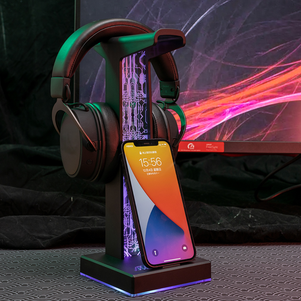 RGB Gaming Headphone Stand Dua - Gaming Headset Rgb ulasan dan harga