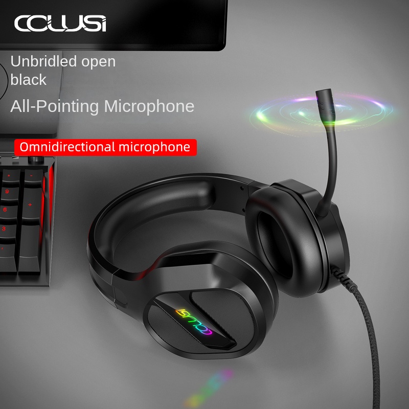 RGB Seven Color Light Effect C - Gaming Headset Rgb ulasan dan harga