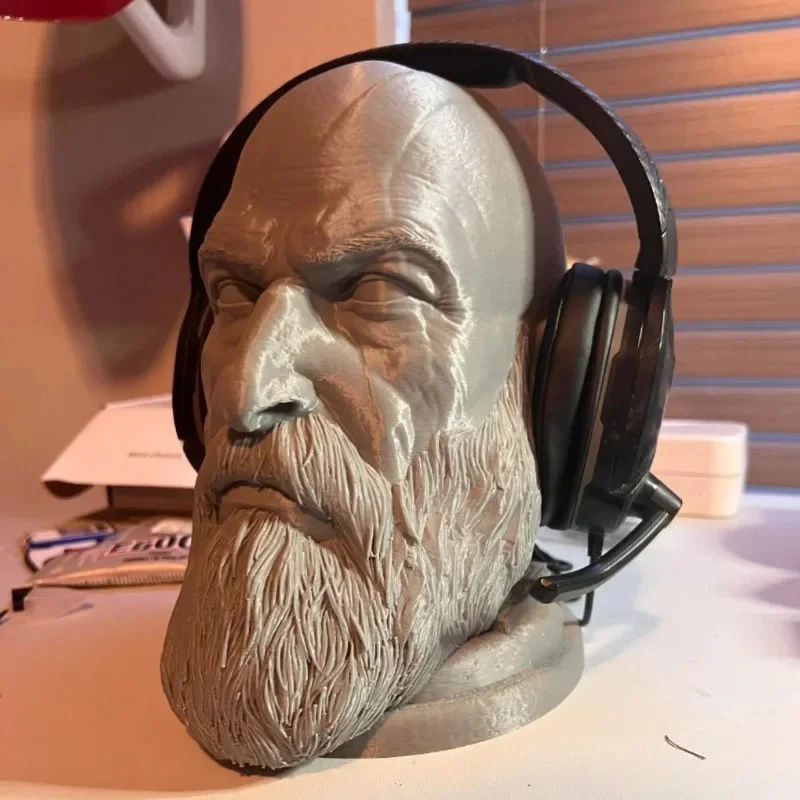 God Of War Kratos Statue Headp - Headphone Stand Desk ulasan dan harga